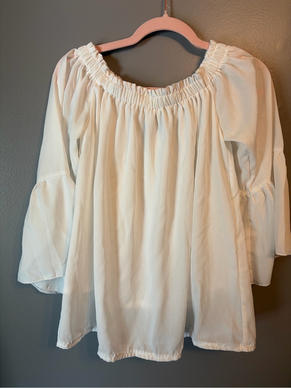 Zanzea Off Shoulder Peasant Blouse Sz S